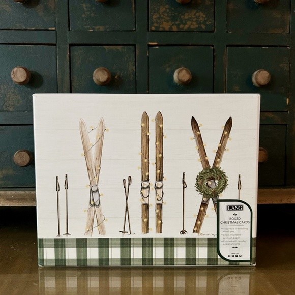 *BRAND NEW Pine Lodge Ski Boxed Christmas / Holiday Cards - Picture 1 of 4